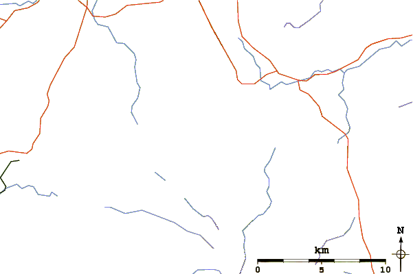 Roads and rivers around Ard Crags