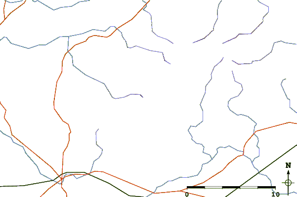 Roads and rivers around Arderin