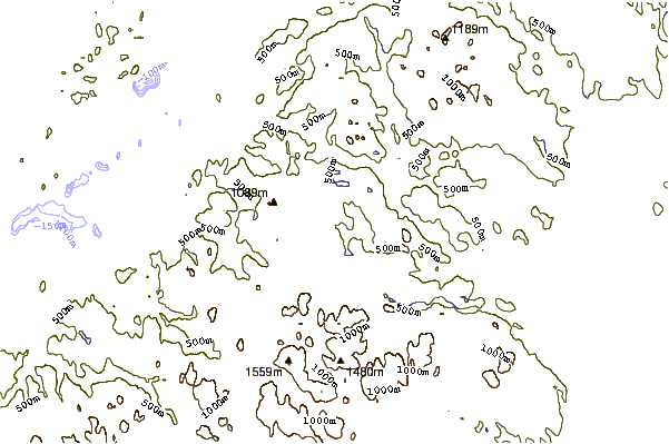 Mountain peaks around Areskutan