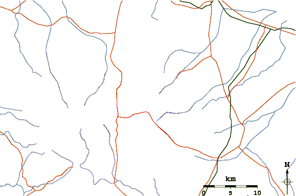 Roads and rivers around Arjuno-welirang