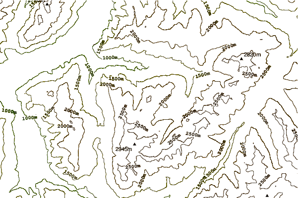 Mountain peaks around Aroser Weisshorn