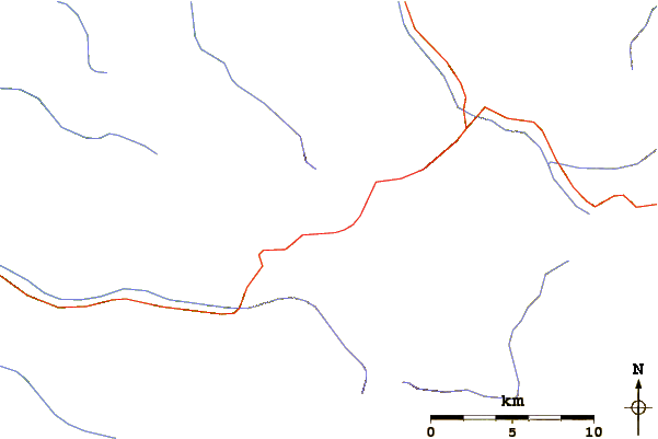 Roads and rivers around Asahi