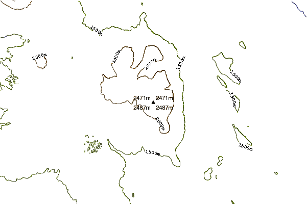 Mountain peaks around Aspen Butte