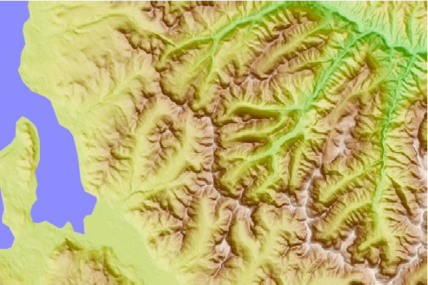 Surf breaks located close to Atkins Peak