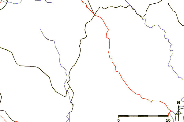 Roads and rivers around Augstberg