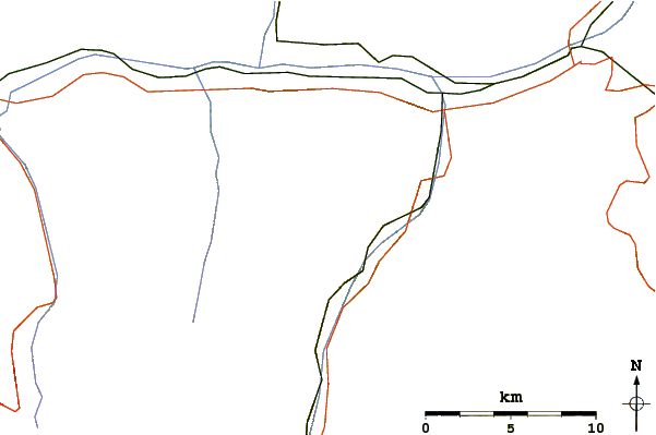 Roads and rivers around Augstbordhorn