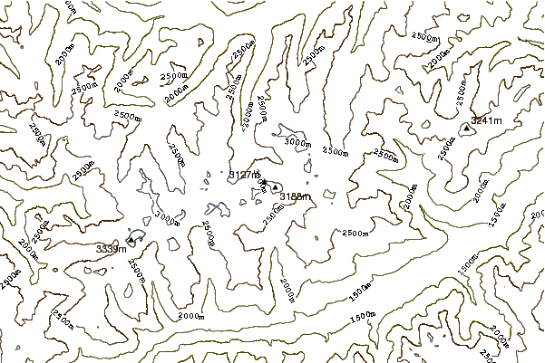 Mountain peaks around Augstenberg