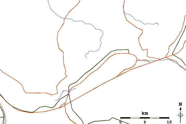 Roads and rivers around Augstmatthorn