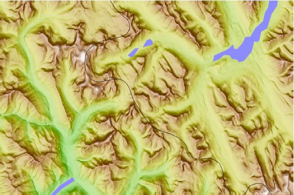 Surf breaks located close to Aurora Mountain