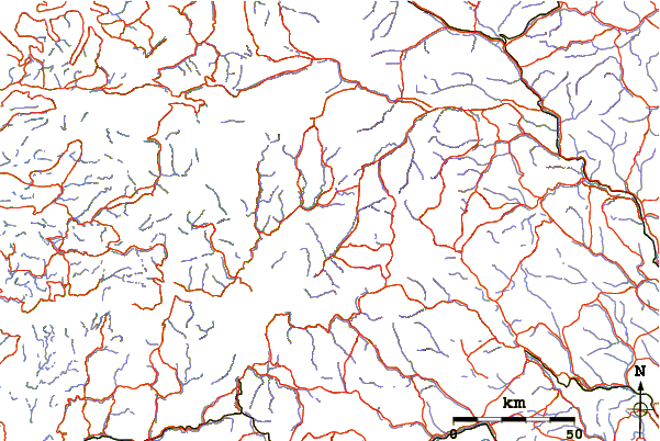 Roads and rivers around Austabottind