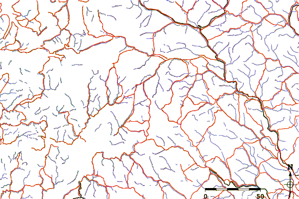 Roads and rivers around Austre Høgvagltinden