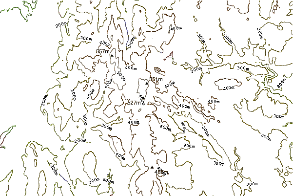 Mountain peaks around Axe Edge