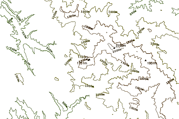 Mountain peaks around Babin zub