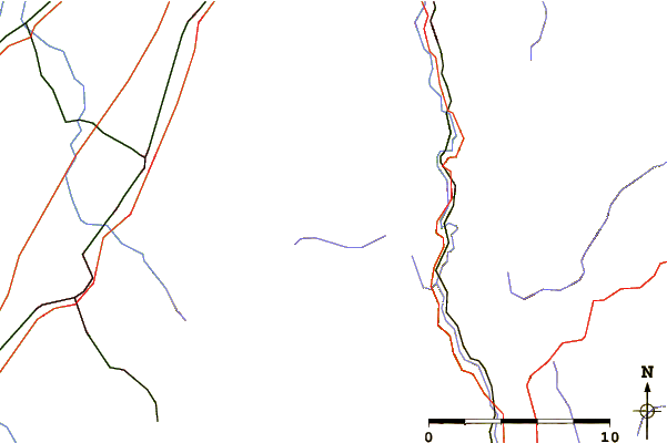 Roads and rivers around Badener Höhe