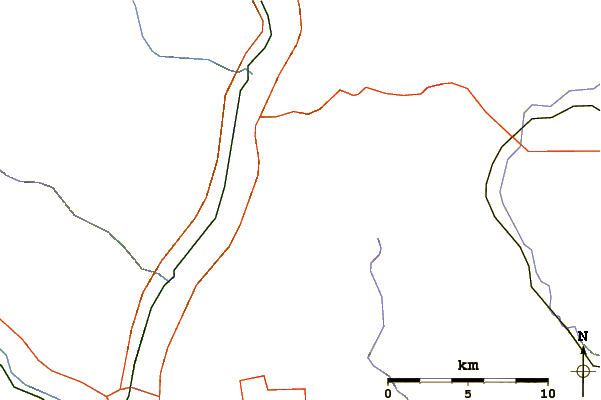 Roads and rivers around Badger Mountain