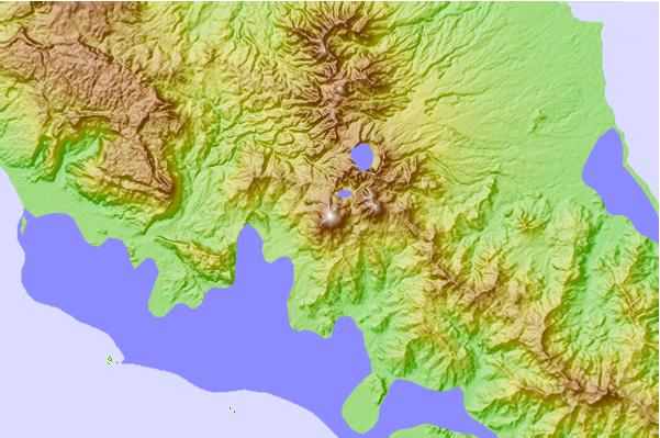 Surf breaks located close to Bagana