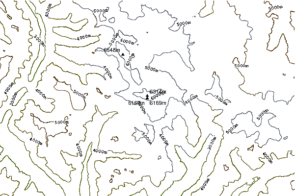 Mountain peaks around Bairiga (白日嘎)