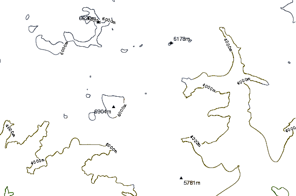 Mountain peaks around Balakun