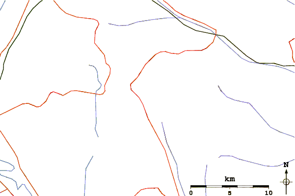 Roads and rivers around Bălăneşti Hill