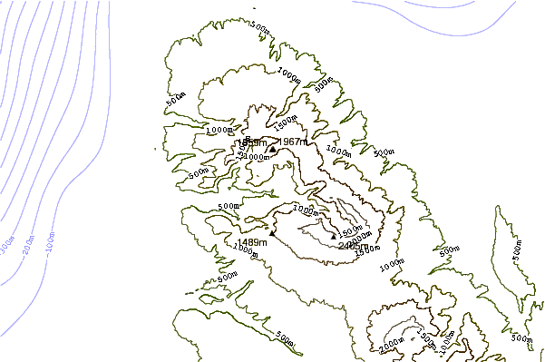 Mountain peaks around Balatocan