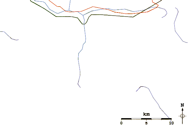 Roads and rivers around Bald Eagle