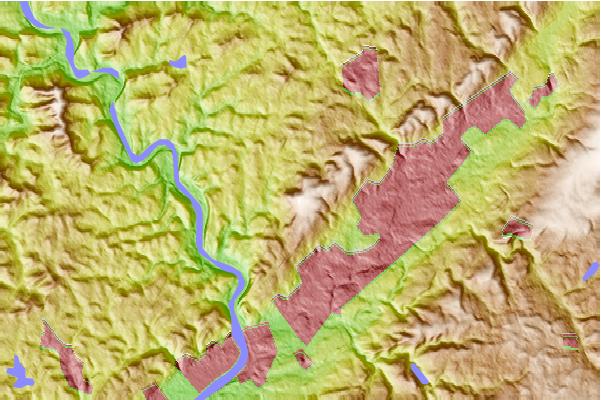 Surf breaks located close to Bald Mountain (Pennsylvania)