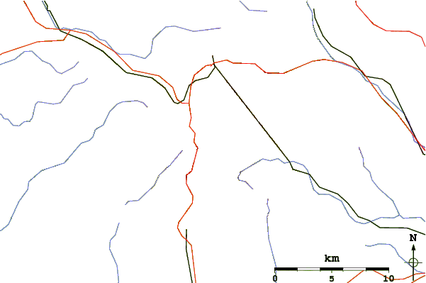 Roads and rivers around Ballon d'Alsace