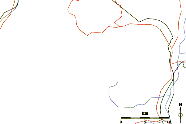 Roads and rivers around Balmahorn