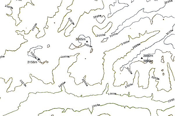 Mountain peaks around Balmhorn