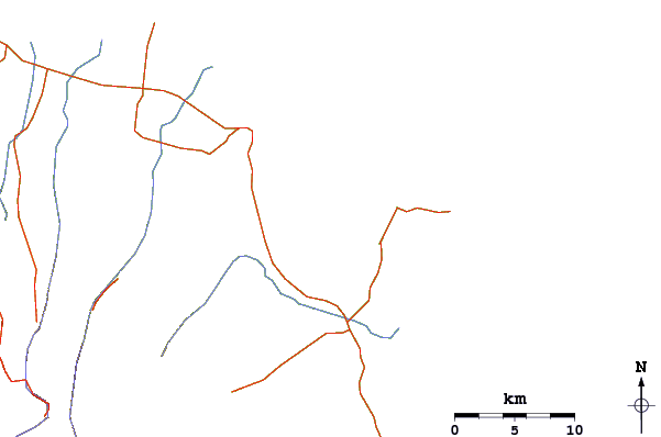 Roads and rivers around Baluran