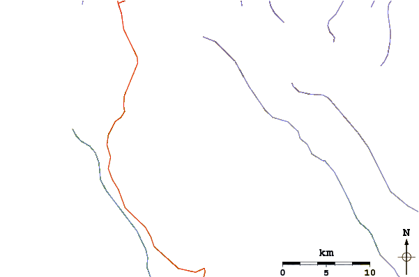 Roads and rivers around Bamba Dhura