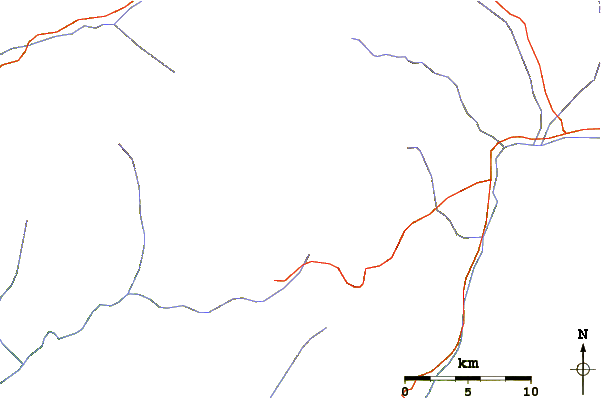 Roads and rivers around Bandarpunch