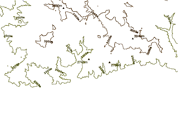 Mountain peaks around Bande Eysh