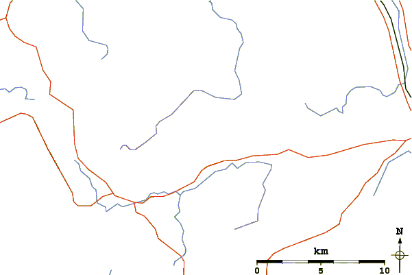 Roads and rivers around Bannerdale Crags