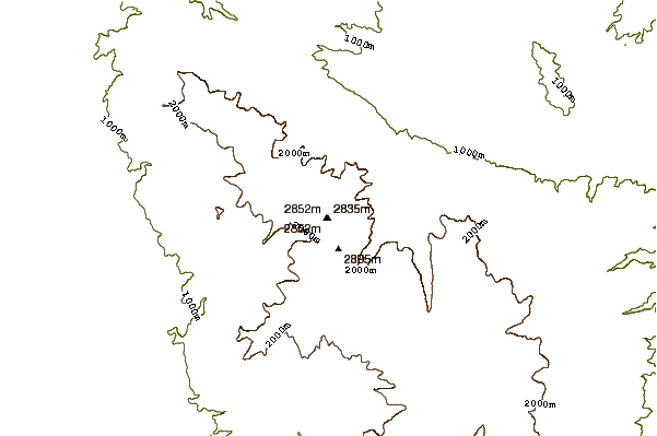 Mountain peaks around Banski Suhodol