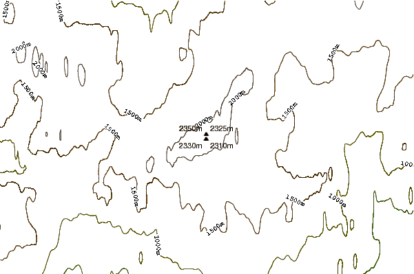 Mountain peaks around Barbeau Peak