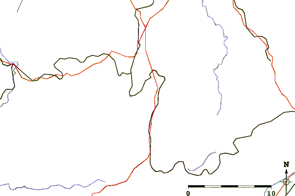 Roads and rivers around Bärenstein (Ore Mountains)