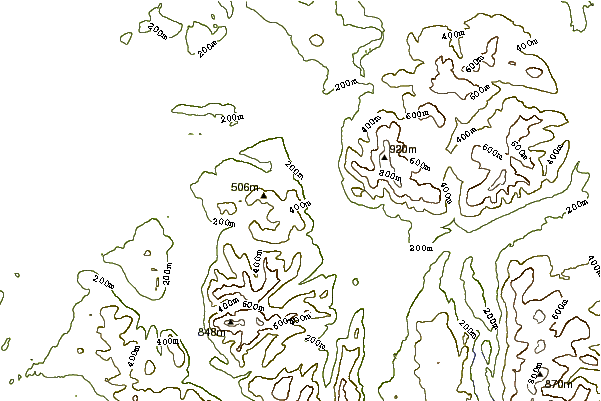 Mountain peaks around Barf (Lake District)