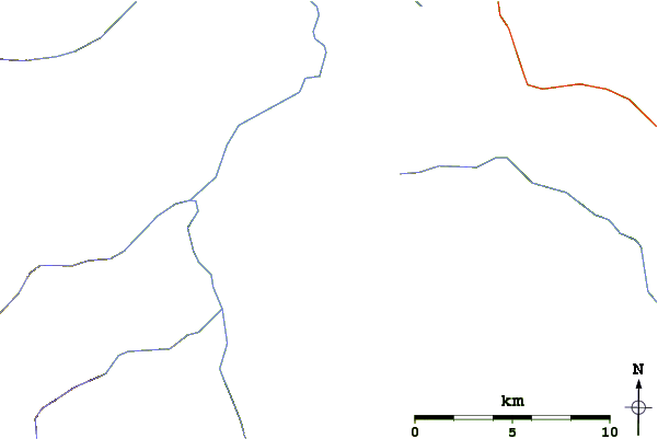 Roads and rivers around Barkhatnaya Sopka