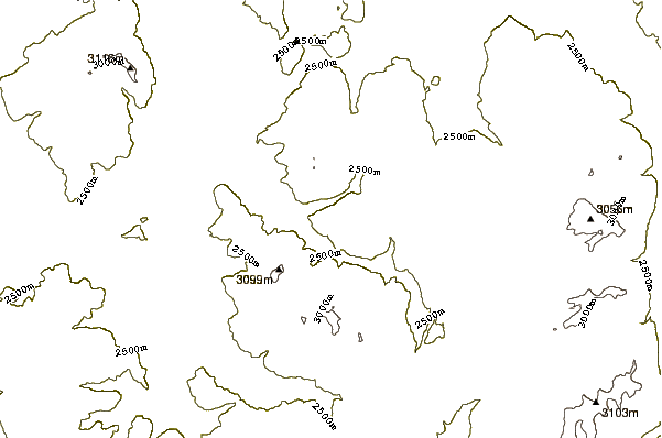 Mountain peaks around Barlow Peak