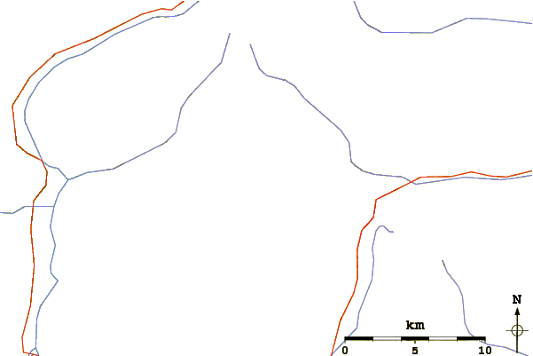 Roads and rivers around Barmer Spitze