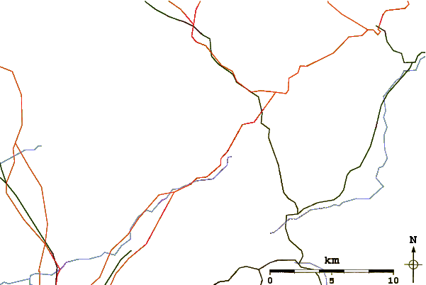 Roads and rivers around Barnacken