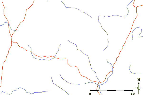 Roads and rivers around Barnacullian