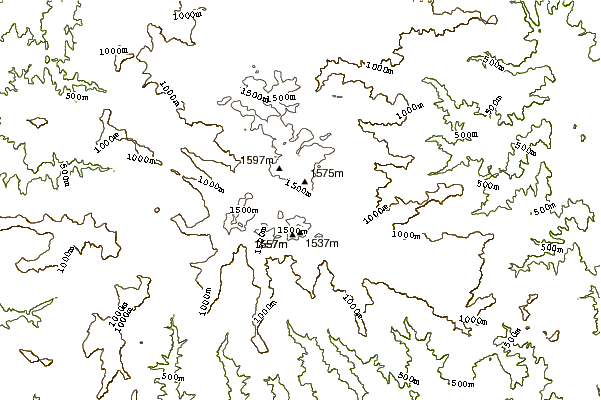 Mountain peaks around Barrington Tops