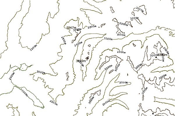 Mountain peaks around Barronette Peak