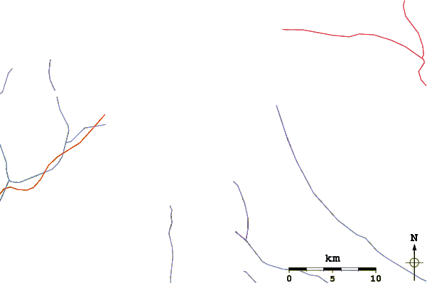 Roads and rivers around Baruntse