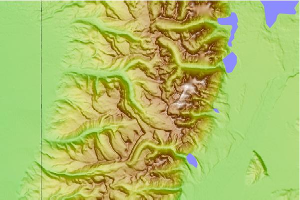 Surf breaks located close to Battleship Mountain