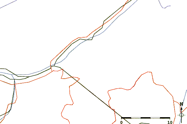 Roads and rivers around Bättlihorn