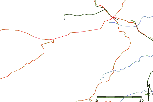 Roads and rivers around Baurtregaum