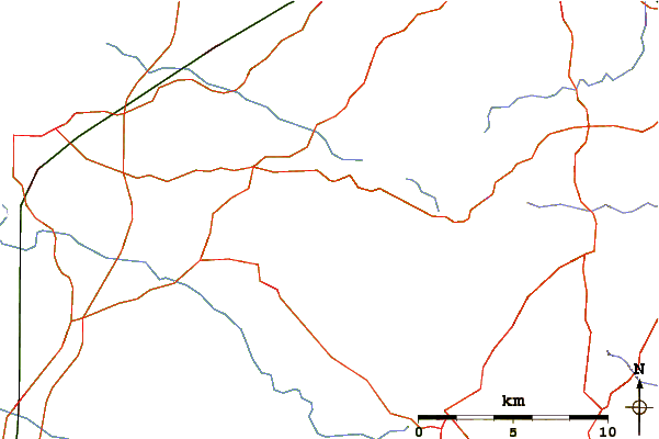 Roads and rivers around Beacon Batch